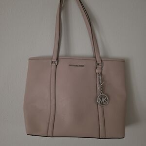 Michael Kors Women's Blush Pink Leather Tote Bag